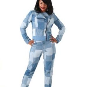 2 piece Denim patch set